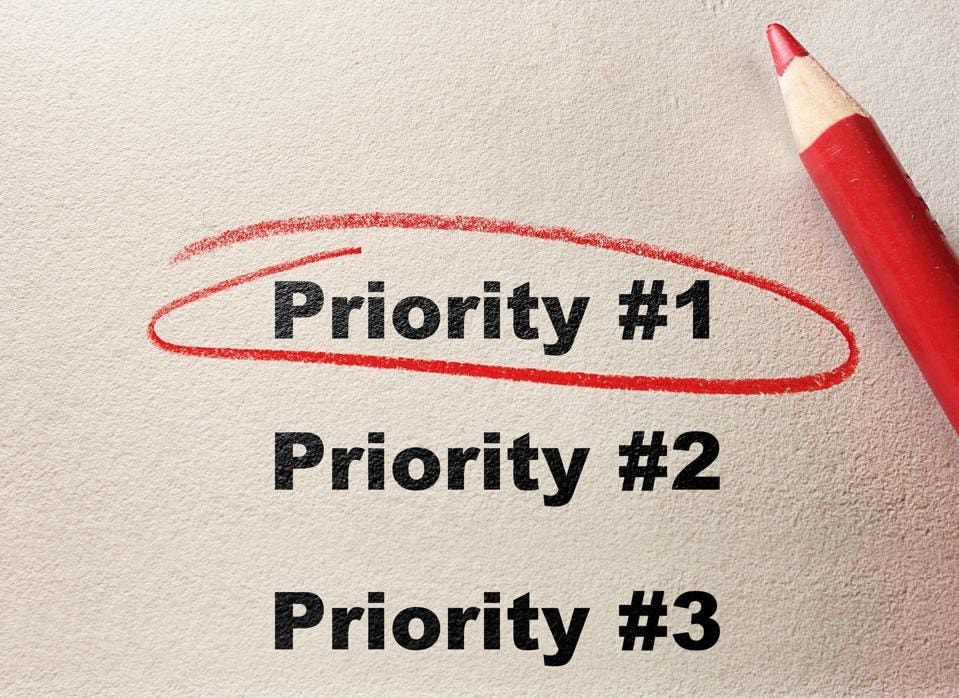Priorizing tasks