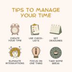 Tips to manage your time illustration