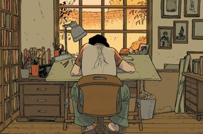 Working from home illustration