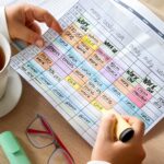 time blocking tasks on a weekly calendar