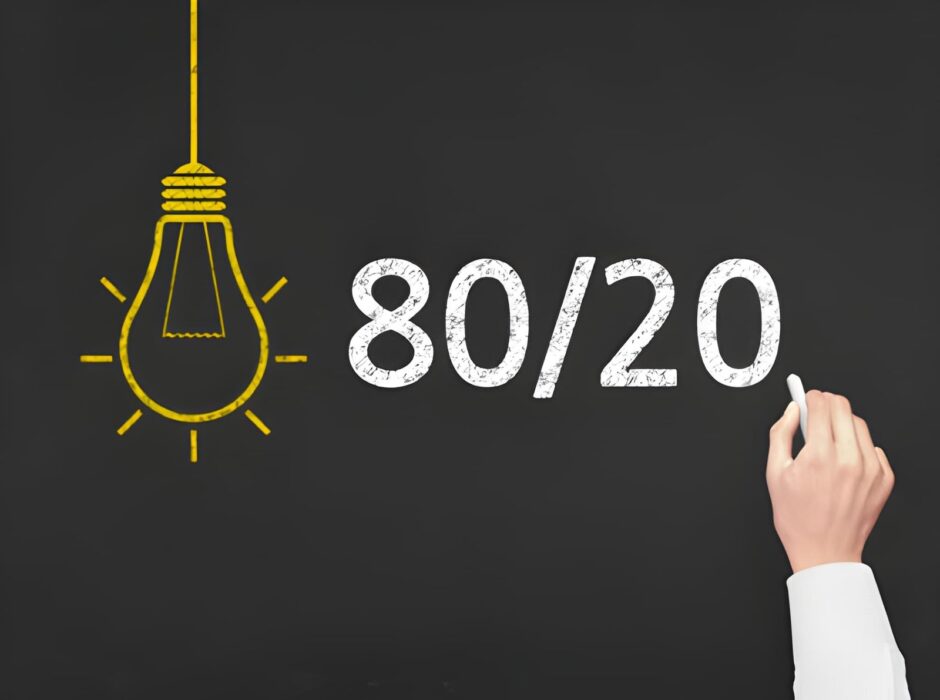 80/20% illustration