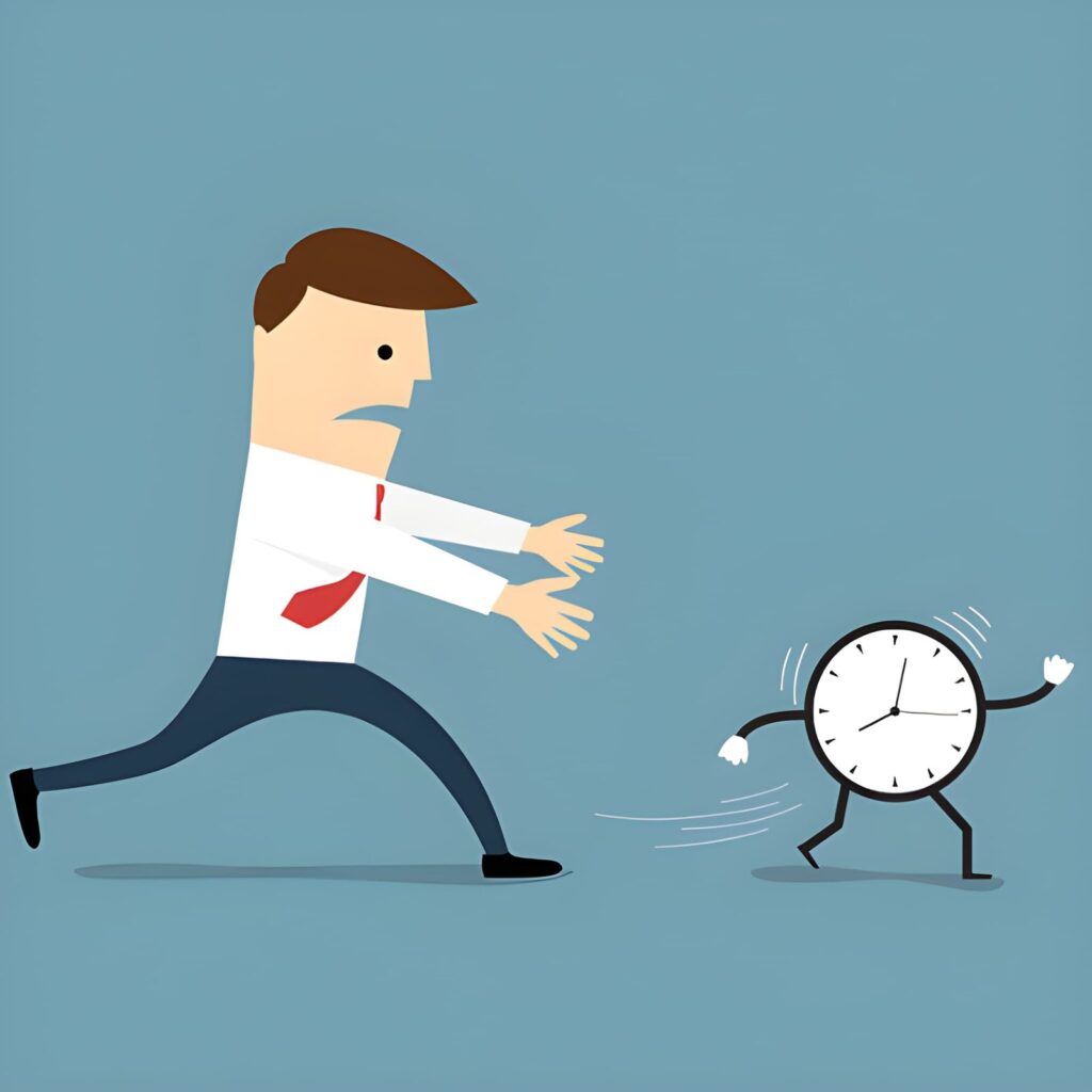 What Is Timeboxing? Beginner’s Guide to Getting More Done 2 business-man-trying-to-catch-time