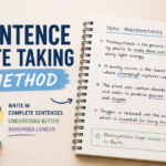 Sentence note taking method