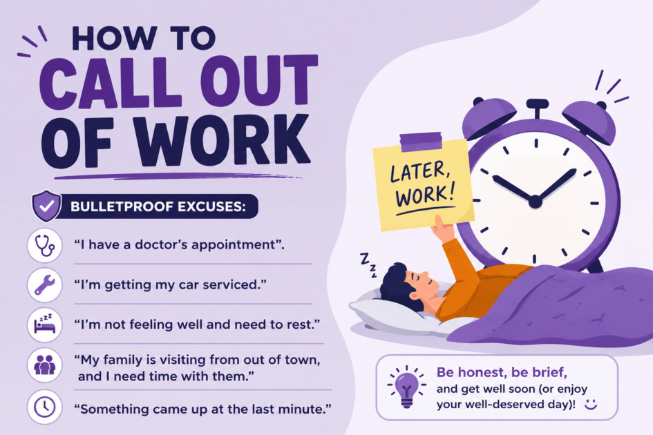 how to call out of work