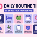 daily routine tips illustration