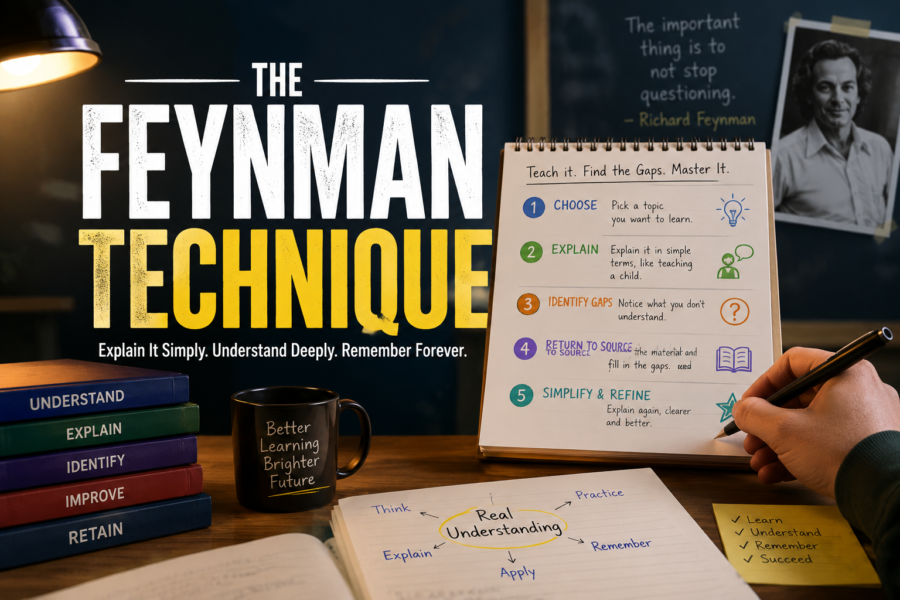 Feynman technique concept