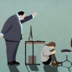 Toxic workplace illustration