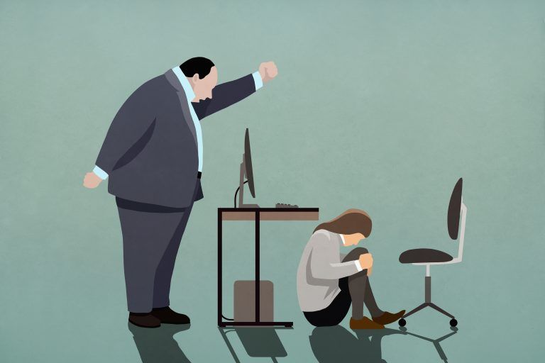 Toxic workplace illustration