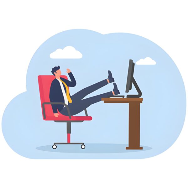 laissez-faire leadership illustration